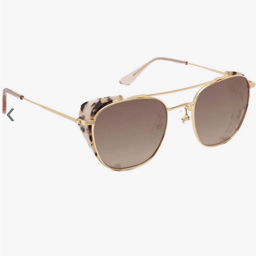 NWOT KREWE Earhart Blinker Sunglasses in Matte Oyster Petal - Picture 2 of 8